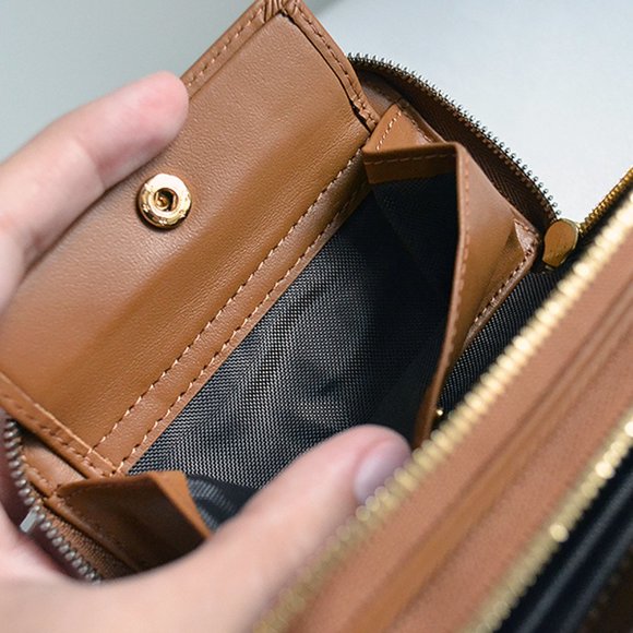 WANT Les Essentiels Women's Mini Petra Double Zip Card Holder - Picture 7 of 8